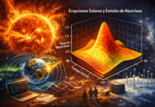 Cuando el Sol habla en energía y silencio: erupciones solares, neutrinos y la geometría invisible del cosmos.