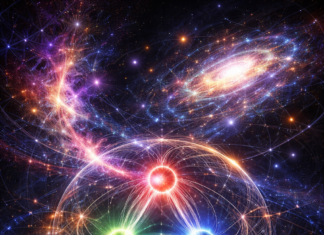 El color de la materia: resonancia cuántica, información y el tapiz del universo.