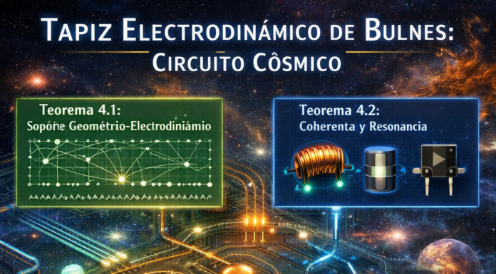 El Cosmos como circuito: el Tapiz Electrodinámico Bulnes, y la arquitectura coherente de la información universal.