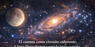 El Cosmos como circuito coherente: el Tapiz Electrodinámico entre la lógica cuántica y la información difusa.
