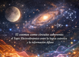 El Cosmos como circuito coherente: el Tapiz Electrodinámico entre la lógica cuántica y la información difusa.