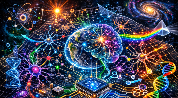 El Tapiz Electrodinámico del Universo: Algoritmos Evolutivos, Redes Informacionales y la Cromodinámica del Conocimiento Cósmico.