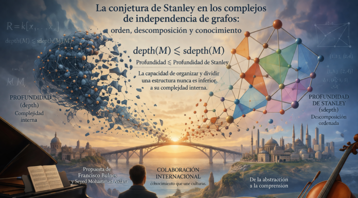 La conjetura de Richard P. Stanley en los complejos de independencia de grafos: propuesta y desarrollo del Dr. Francisco Bulnes y el Dr. Seyed Mohammad Ajdani.