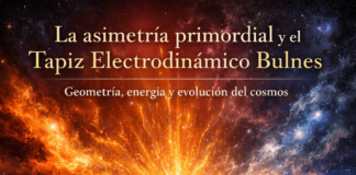 La asimetría primordial y el Tapiz Electrodinámico Bulnes: geometría, energía y evolución del cosmos.