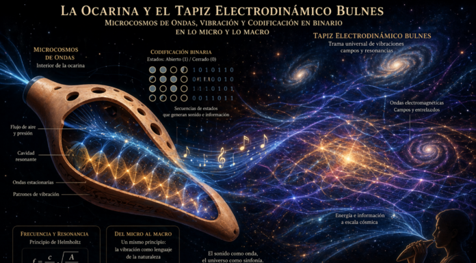 La ocarina y el tapiz vibratorio del universo: microcosmos acústico y codificación del sonido.