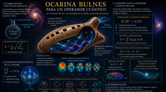 La Ocarina Bulnes: resonancia acústica y operador cuántico en la arquitectura vibracional del conocimiento.
