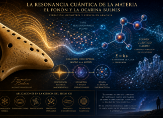 Resonancia cuántica de la materia: el fonón y la Ocarina Bulnes como puente entre sonido, Geometría y Física moderna.