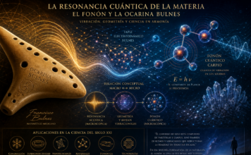 Resonancia cuántica de la materia: el fonón y la Ocarina Bulnes como puente entre sonido, Geometría y Física moderna.