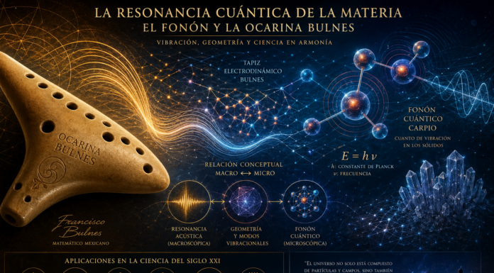 Resonancia cuántica de la materia: el fonón y la Ocarina Bulnes como puente entre sonido, Geometría y Física moderna.