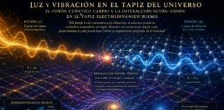 Luz y vibración en el tejido del universo: el fonón Carpio y la interacción fotón–fonón en el tapiz electrodinámico Bulnes.