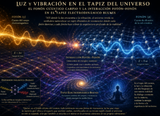 Luz y vibración en el tejido del universo: el fonón Carpio y la interacción fotón–fonón en el tapiz electrodinámico Bulnes.