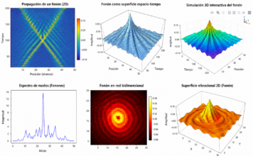 Simulación computacional y modelación matemática del fonón: una exploración dinámica de la materia, la información y el devenir.