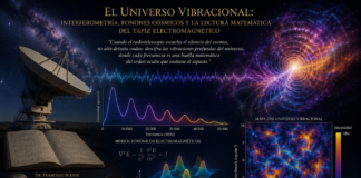 El universo vibracional: interferometría, fonones cósmicos y la lectura matemática del tapiz electromagnético.