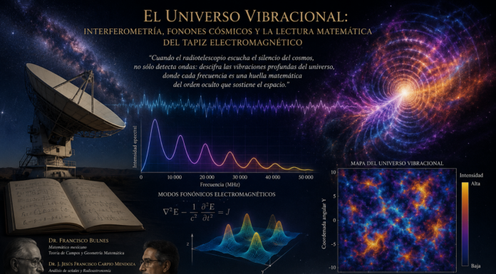 El universo vibracional: interferometría, fonones cósmicos y la lectura matemática del tapiz electromagnético.
