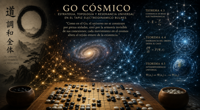 “Go Cósmico: Estrategia, Topología y Resonancia Universal en el Tapiz Electrodinámico Bulnes”.