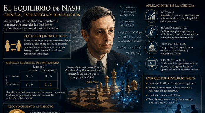 El equilibrio de Nash: una revolución matemática en la comprensión de la estrategia y la ciencia moderna.