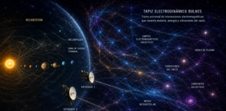 “Voyager y el horizonte del cosmos: exploración del espacio interestelar y el posible encuentro con el tapiz electrodinámico Bulnes”.