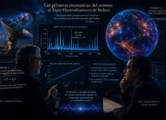 “Las primeras resonancias del universo: diálogo sobre el descubrimiento observacional del Tapiz Electrodinámico de Bulnes”.