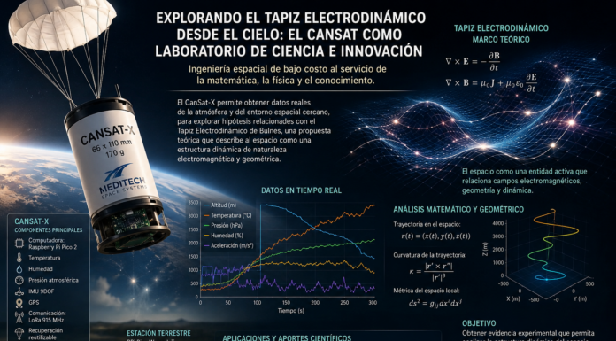 Entre la Matemática y las Estrellas: Una Aproximación Experimental al Tapiz Electrodinámico de Bulnes mediante CanSat-X.