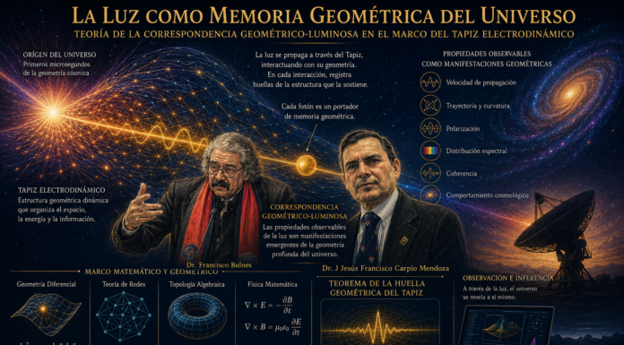 La Luz como Memoria Geométrica del Universo: Correspondencia Geométrico-Luminosa, Información Cosmológica y Tapiz Electrodinámico.
