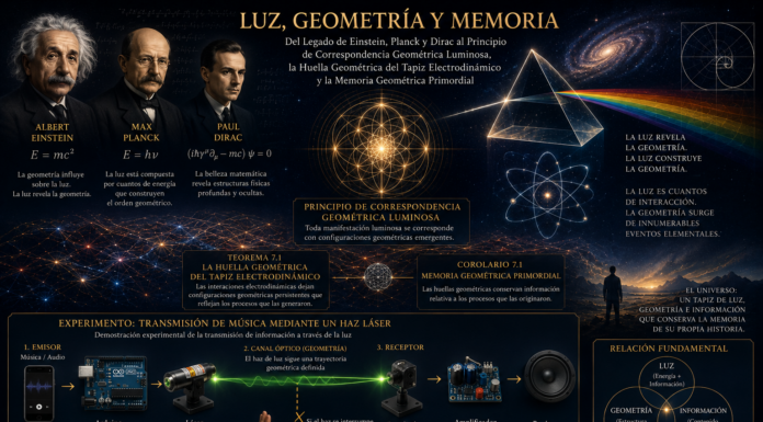 La Geometría de la Luz y la Memoria del Universo:Del Tapiz Electrodinámico a una Física de la Información Luminosa.