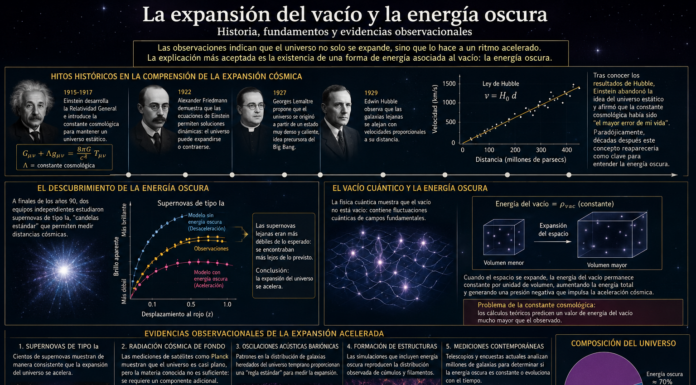 Las Matemáticas del Universo: Friedmann, el Vacío Cósmico y la Energía Oscura.