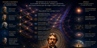 Las pistas ocultas del Tapiz Cosmológico Cuántico en la lectura cosmológica de: “Framework of Penrose Transforms on DP-Modules to the Electromagnetic Carpet of the Space-Time from the Moduli Stacks Perspective”.