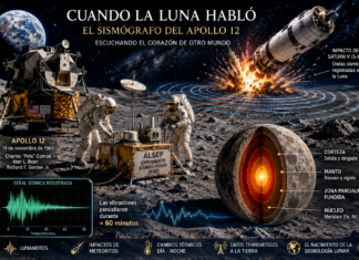 Cuando la Luna habló: el experimento sísmico del Apollo 12 y el nacimiento de la geofísica lunar.
