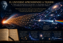 El Universo Aprendiendo a Tejerse: El Tapiz Electrodinámico de Bulnes, la Velocidad de la Luz y los Primeros Microsegundos de la Geometría Cósmica.