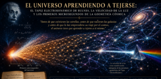 El Universo Aprendiendo a Tejerse: El Tapiz Electrodinámico de Bulnes, la Velocidad de la Luz y los Primeros Microsegundos de la Geometría Cósmica.