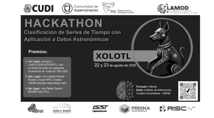 Invitación a participar en el Hackathon: Clasificación de Series de Tiempo con Aplicación a Datos Astronómicos.