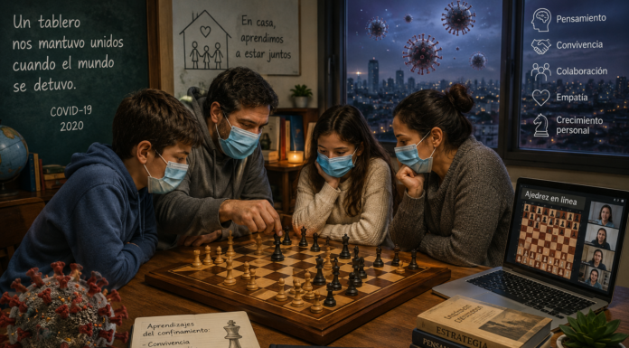 El ajedrez durante la pandemia de COVID-19: una reflexión sobre la resiliencia, el aprendizaje y la convivencia familiar.