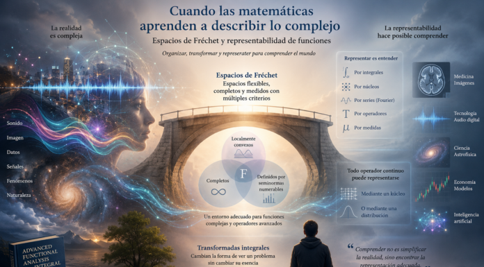 Más allá de las fórmulas: los espacios de Fréchet y el arte de representar la complejidad del universo.