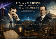 TESLA Y MARCONI: LA CONQUISTA DEL ESPACIO INVISIBLE.