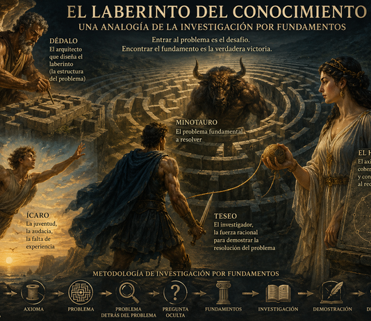 MÁS ALLÁ DEL MINOTAURO:El laberinto como metáfora de la investigación y la búsqueda de los fundamentos.