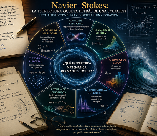 Navier–Stokes: la arquitectura oculta detrás de una ecuación.