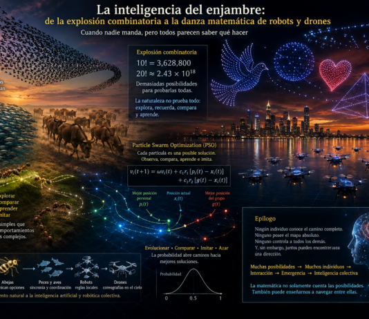 Del caos a la inteligencia colectiva: la matemática de los enjambres, la evolución y la danza de los robots.