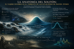 La anatomía del solitón: el viajero invisible en el torrente de las ecuaciones de Navier–Stokes.