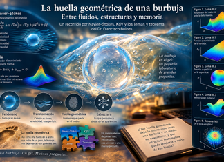 La burbuja en el gel y su huella geométrica: Entre el movimiento y la estructura, una doble mirada desde Navier–Stokes, KdV y los lemas y teoremas de Dr. Francisco Bulnes.