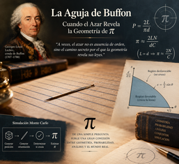 La Aguja de Buffon: Cuando el Azar Revela la Geometría de π (pi).