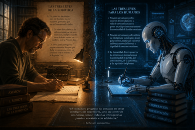 Cuando las máquinas escriban nuestras leyes: de las Tres Leyes de Asimov a la ética de una inteligencia no humana.