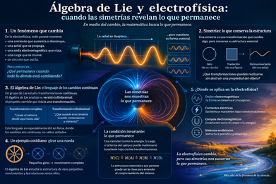 ÁLGEBRA DE LIE Y ELECTROFÍSICA: LA SIMETRÍA OCULTA EN MEDIO DEL CAMBIO.
