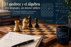 El tablero como laboratorio del pensamiento: el ajedrez y el álgebra en la geometría del movimiento.