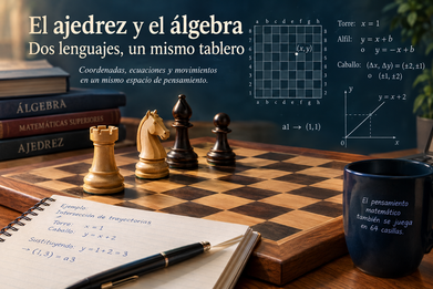 El tablero como laboratorio del pensamiento: el ajedrez y el álgebra en la geometría del movimiento.
