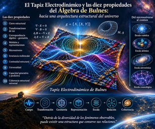 El Tapiz Electrodinámico Bulnes: diez propiedades hacia una arquitectura geométrica del universo.