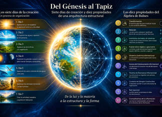 Del Génesis al Tapiz: siete días de creación y diez propiedades del Álgebra de Bulnes. Una reflexión sobre orden, estructura, transformación e invariancia.